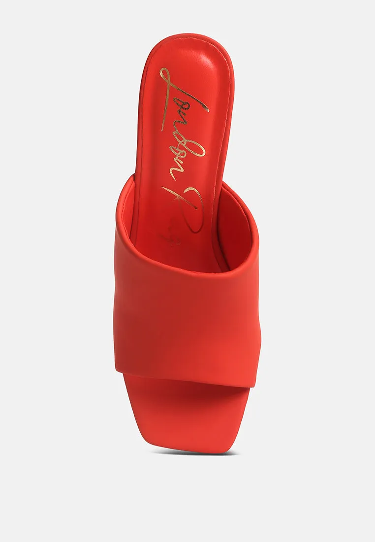 cannes slim block heel sandals
