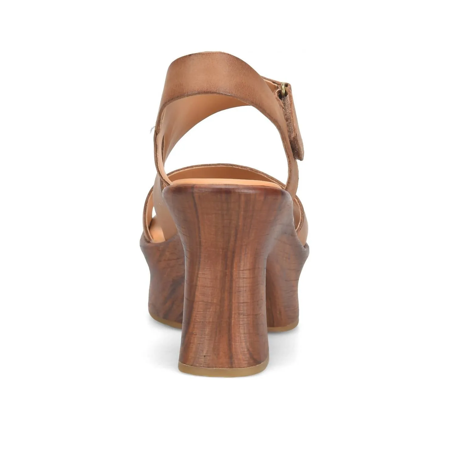 Cantal Heeled Sandal In Brown
