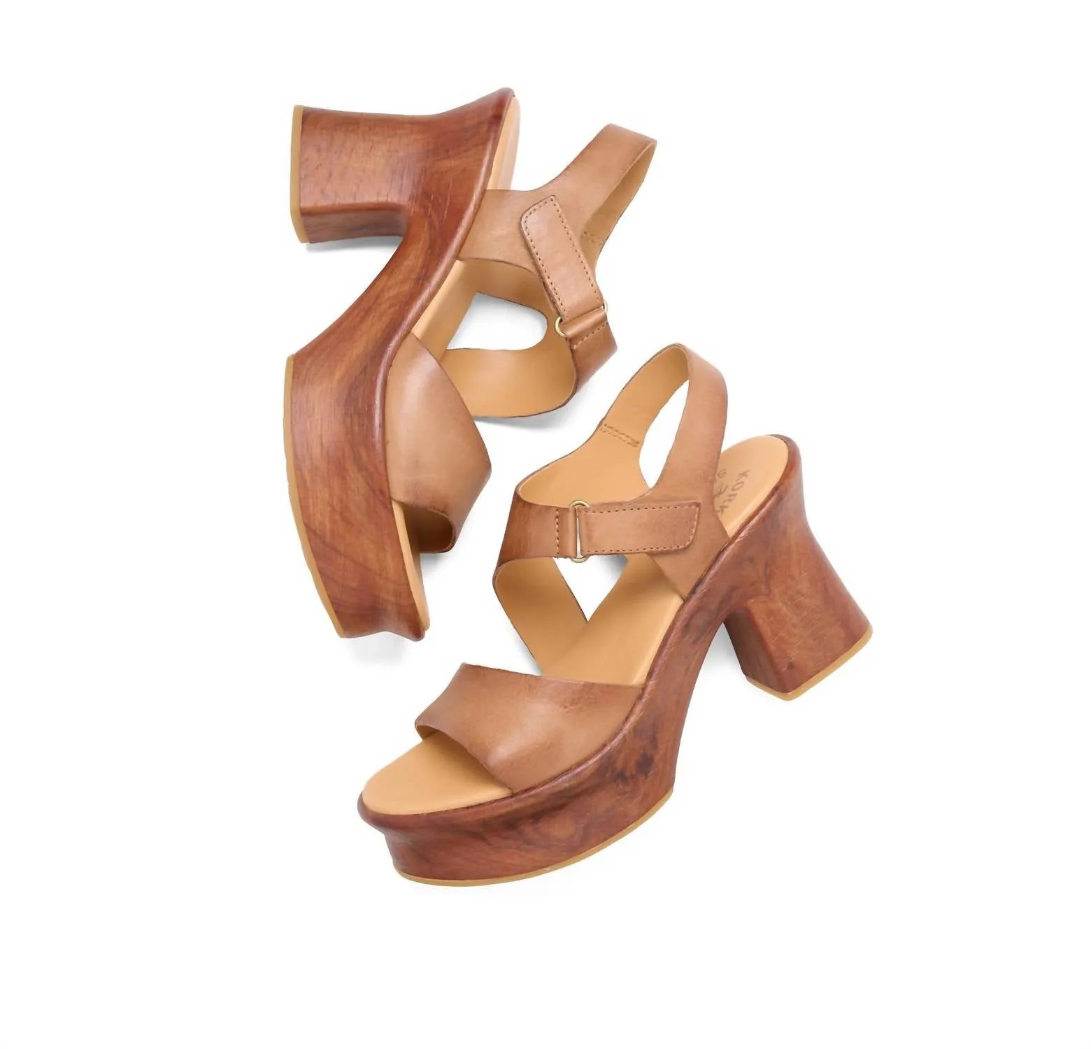 Cantal Heeled Sandal In Brown
