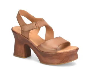 Cantal Heeled Sandal In Brown
