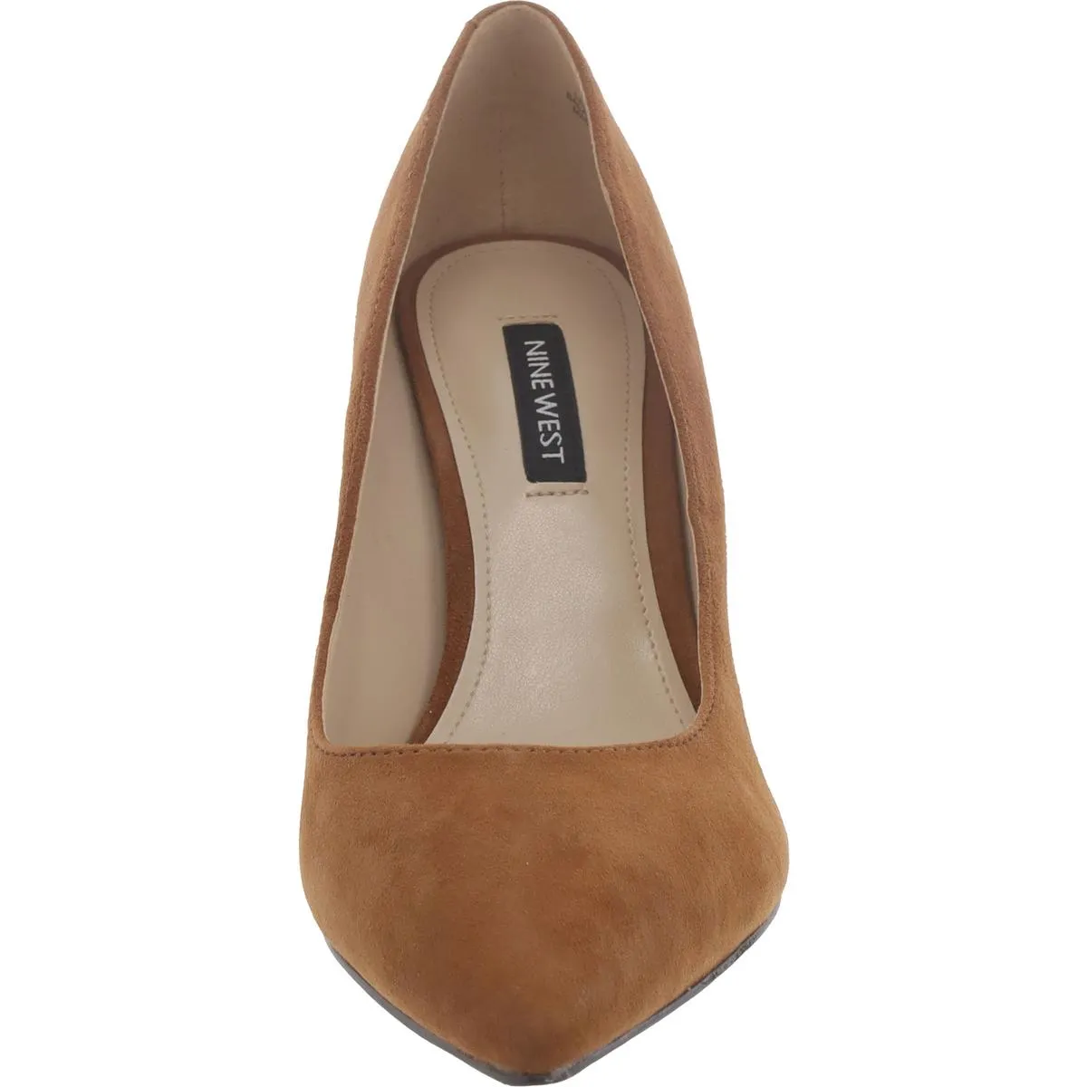 Cara 3 Womens Faux Suede Pointed Toe Dress Heels