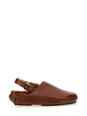Cargol" Shearling Slingback