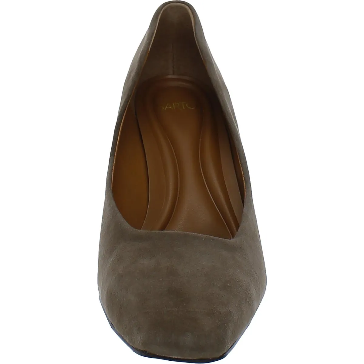 Carina Womens Padded Insole Square Toe Wedge Heels