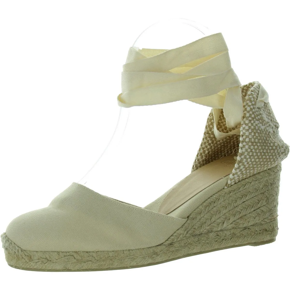 Carina Womens Wedges Lace-Up Espadrille Heels