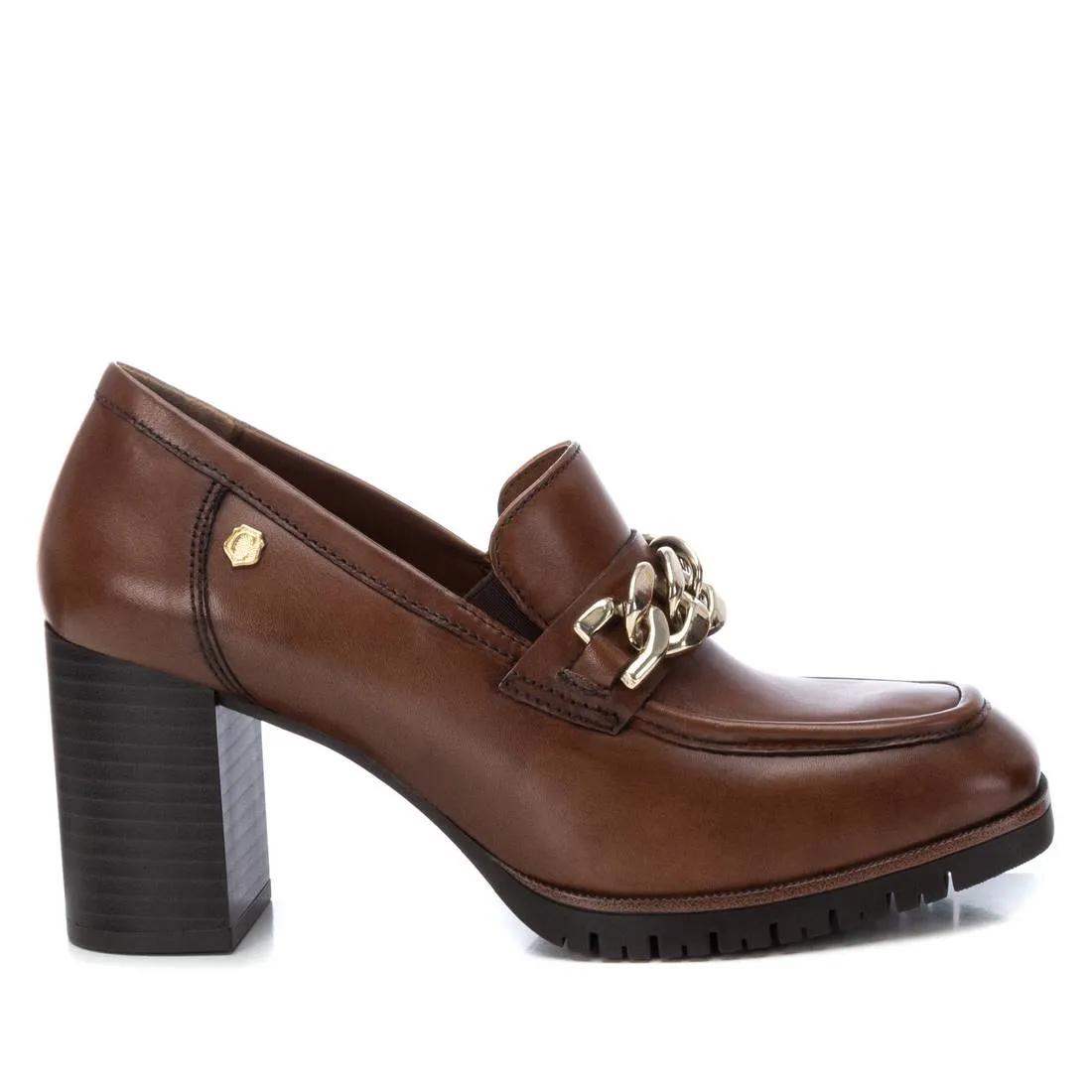 Carmela Leather Collection Women's Heeled Moccasins by Xti