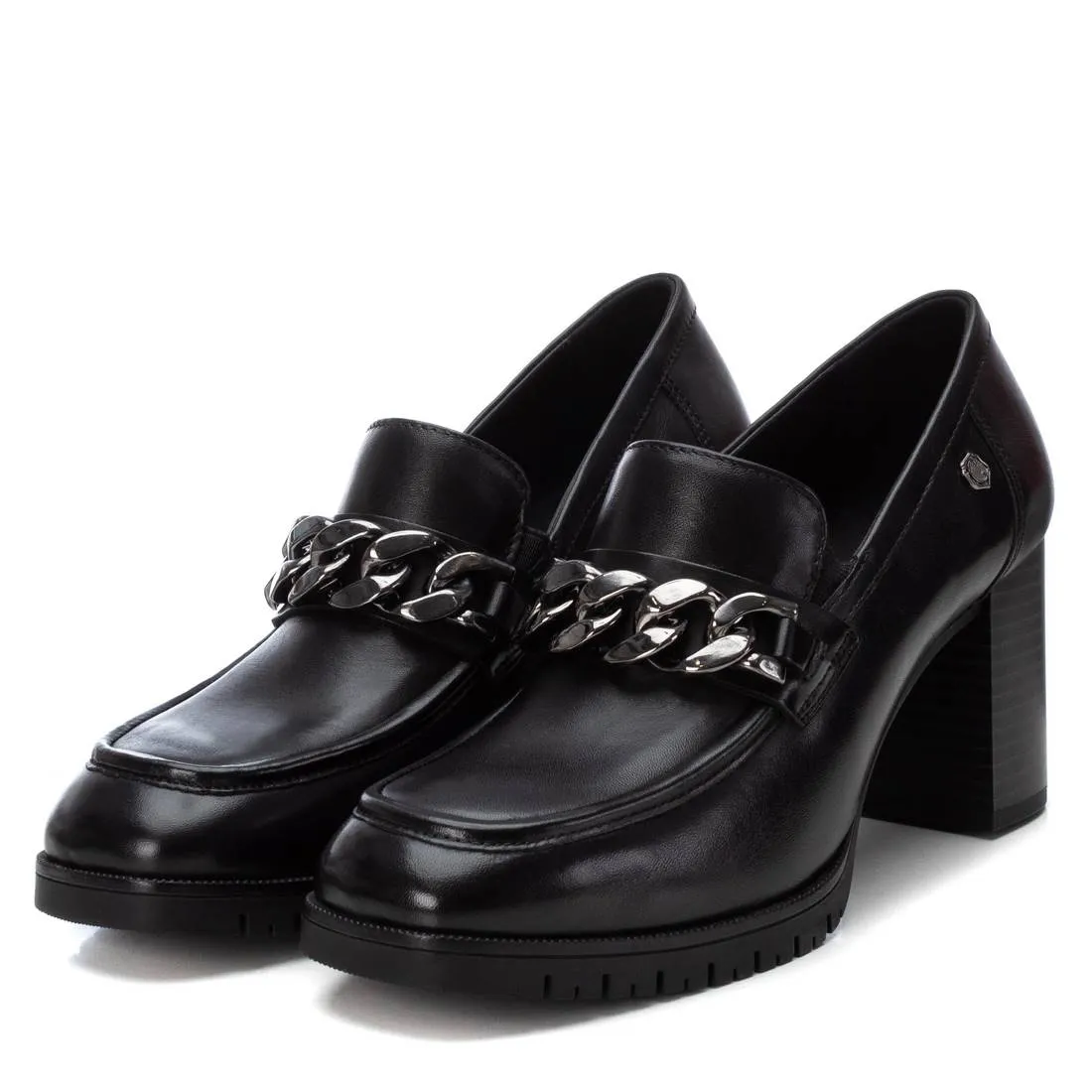 Carmela Leather Collection Women's Heeled Moccasins by Xti