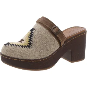 Carmen Womens Buckle Clogs