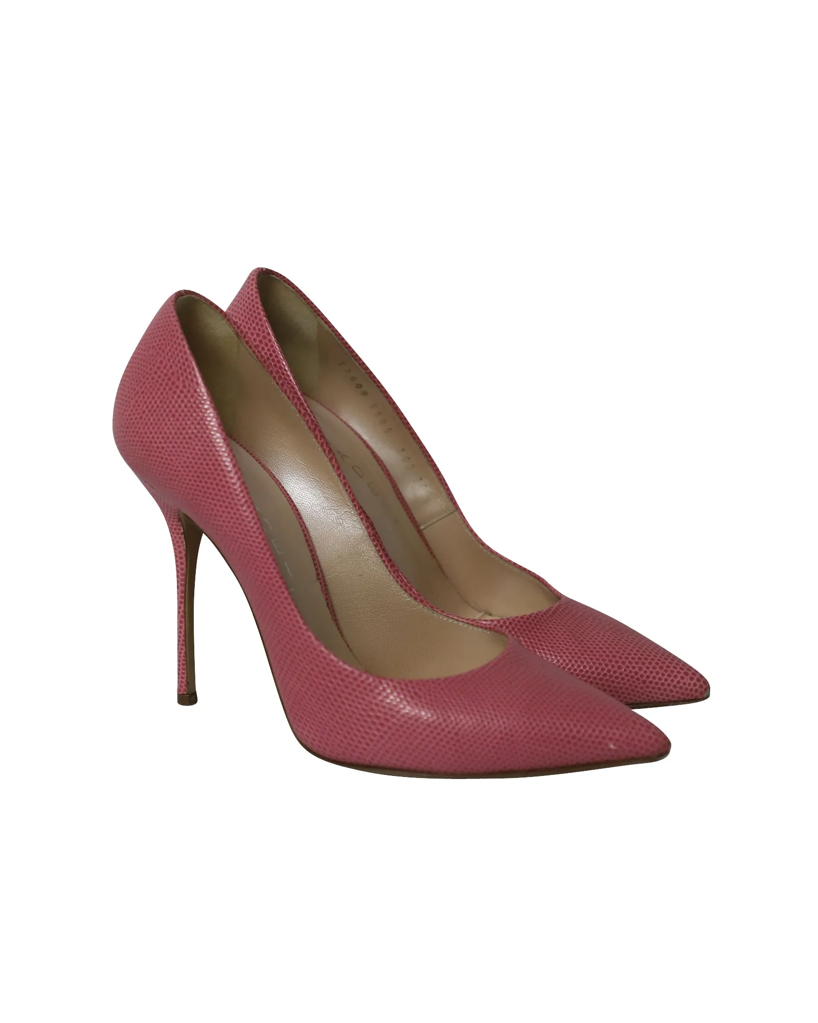 Casadei Pointed Stiletto Heels in Pink Leather