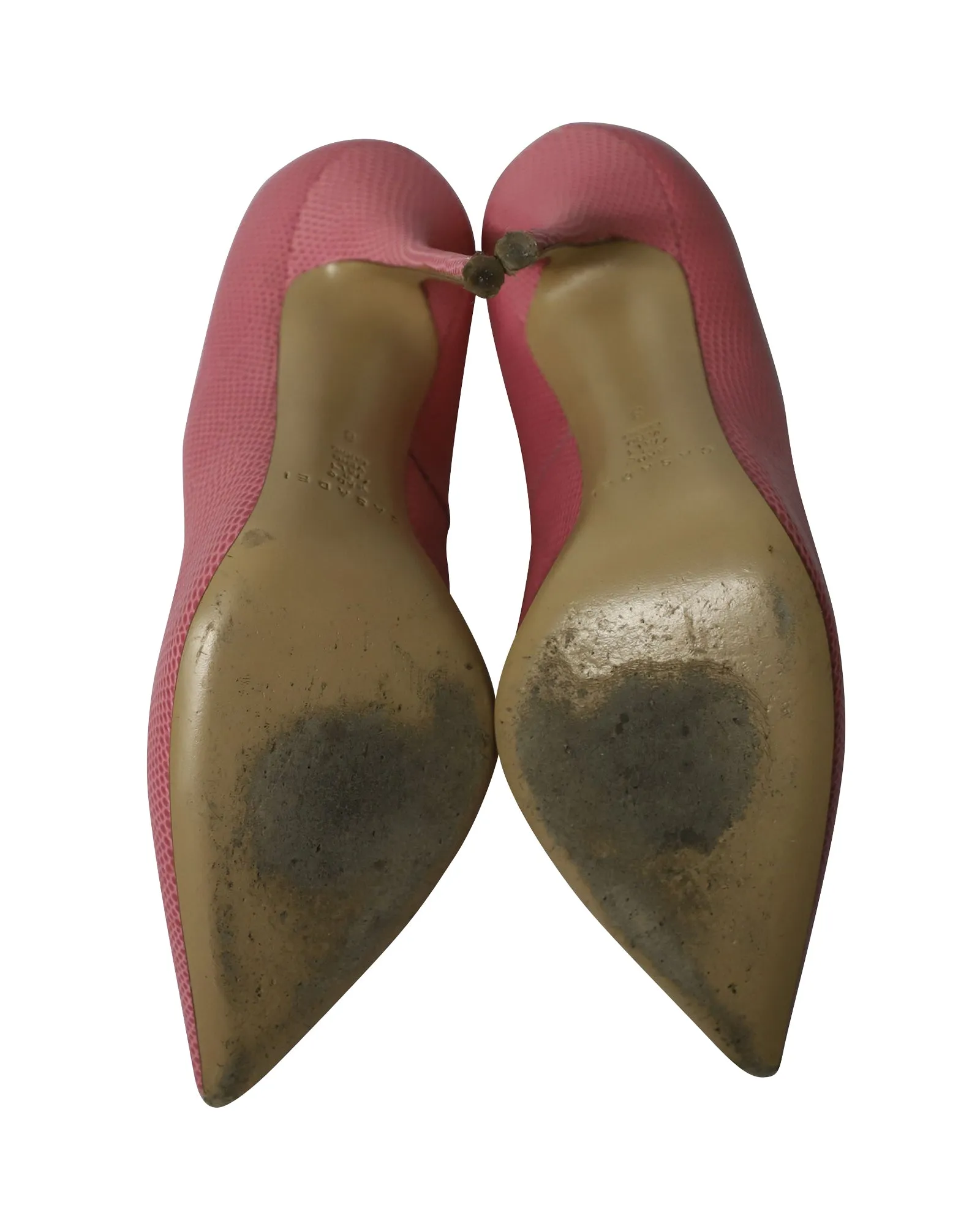 Casadei Pointed Stiletto Heels in Pink Leather