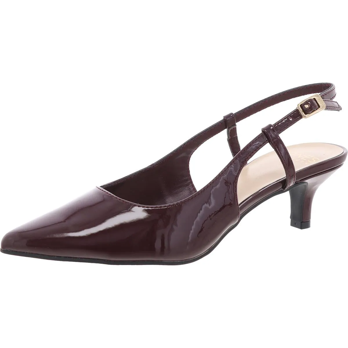 CHARLA Womens Adjustable Manmade Slingback Heels