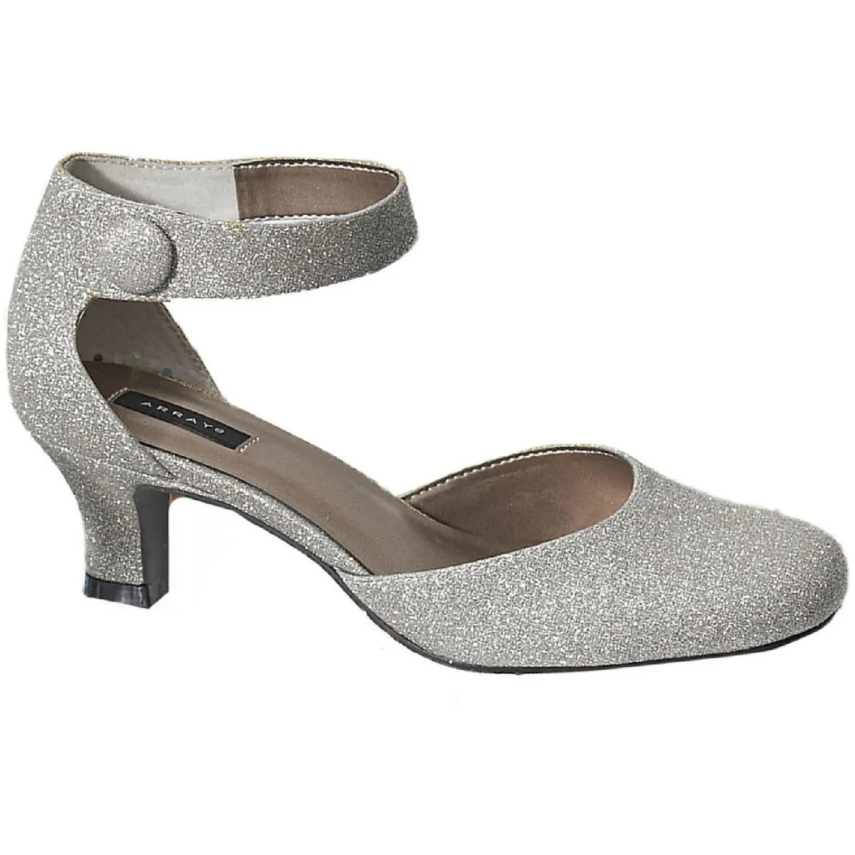 Charlie Womens Leather Ankle Strap Pumps