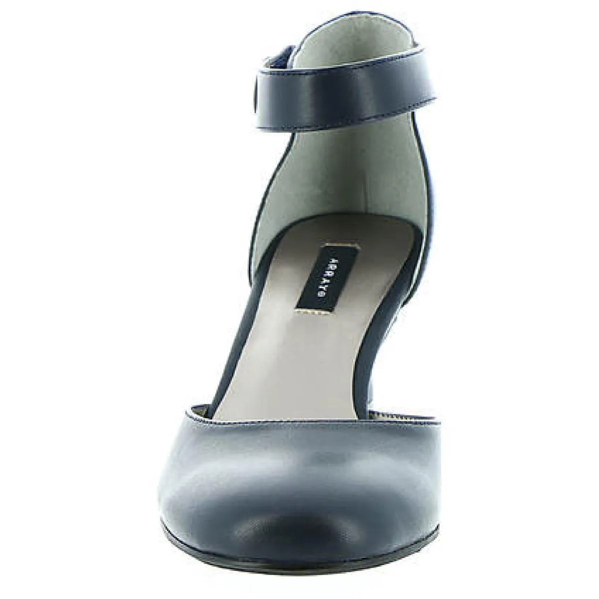 Charlie Womens Leather Ankle Strap Pumps