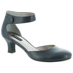 Charlie Womens Leather Ankle Strap Pumps