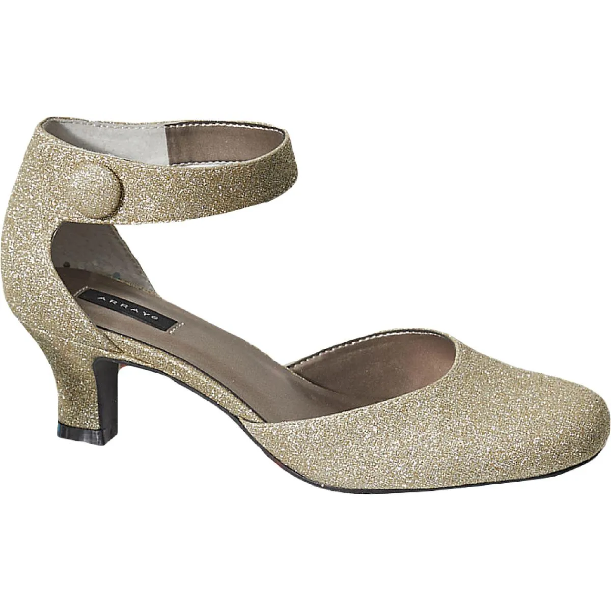 Charlie Womens Leather Ankle Strap Pumps