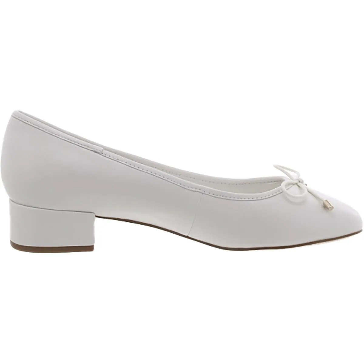 Cherish Womens Leather Slip On Loafer Heels