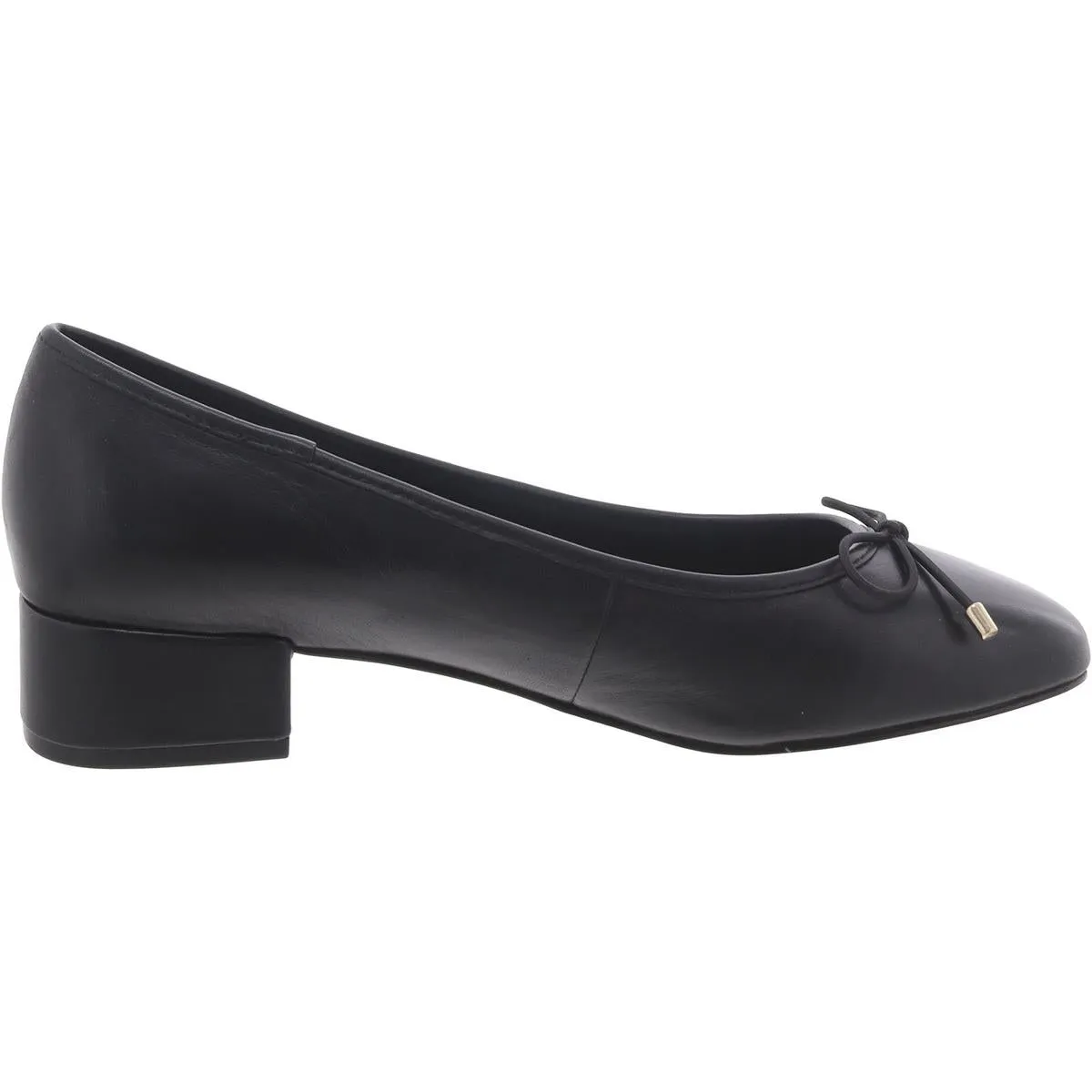 Cherish Womens Leather Slip On Loafer Heels