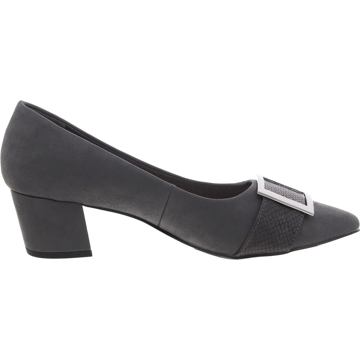 Cider Womens Padded Insole Faux Leather Block Heels