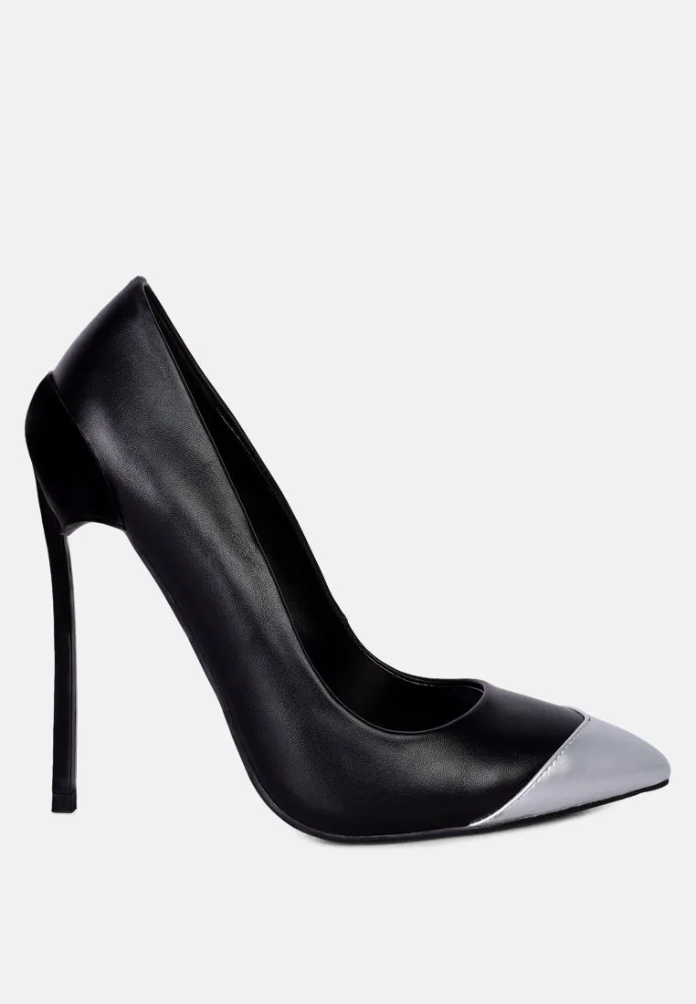 cidra silver dip stiletto heels