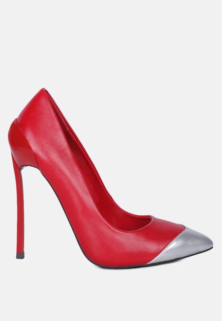cidra silver dip stiletto heels