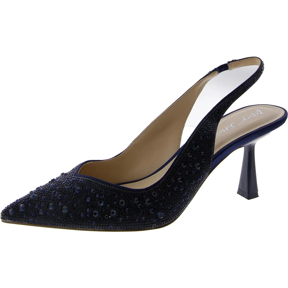 Clark Womens Metallic Embellished Slingback Heels
