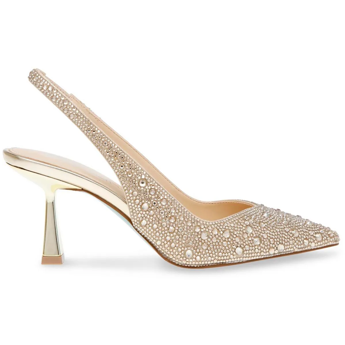 Clark Womens Metallic Embellished Slingback Heels