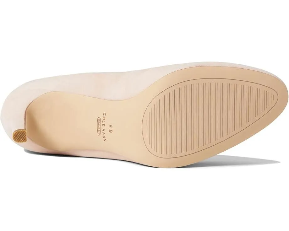 Cole Haan Gabbie W26071-680 Heel Women US 7 Peach Whip Leather Pump 80 MM KHD279