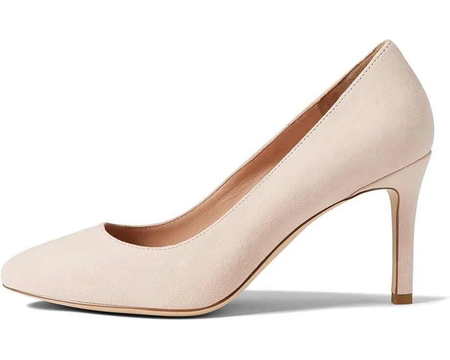Cole Haan Gabbie W26071-680 Heel Women US 7 Peach Whip Leather Pump 80 MM KHD279