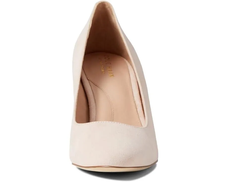 Cole Haan Gabbie W26071-680 Heel Women US 7 Peach Whip Leather Pump 80 MM KHD279