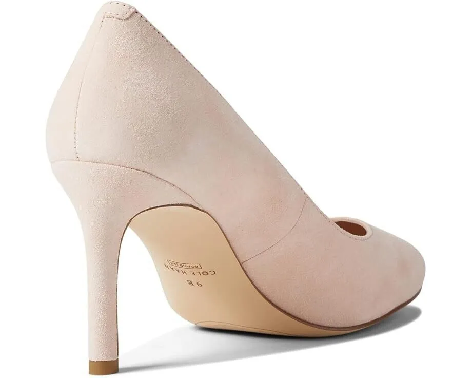 Cole Haan Gabbie W26071-680 Heel Women US 7 Peach Whip Leather Pump 80 MM KHD279