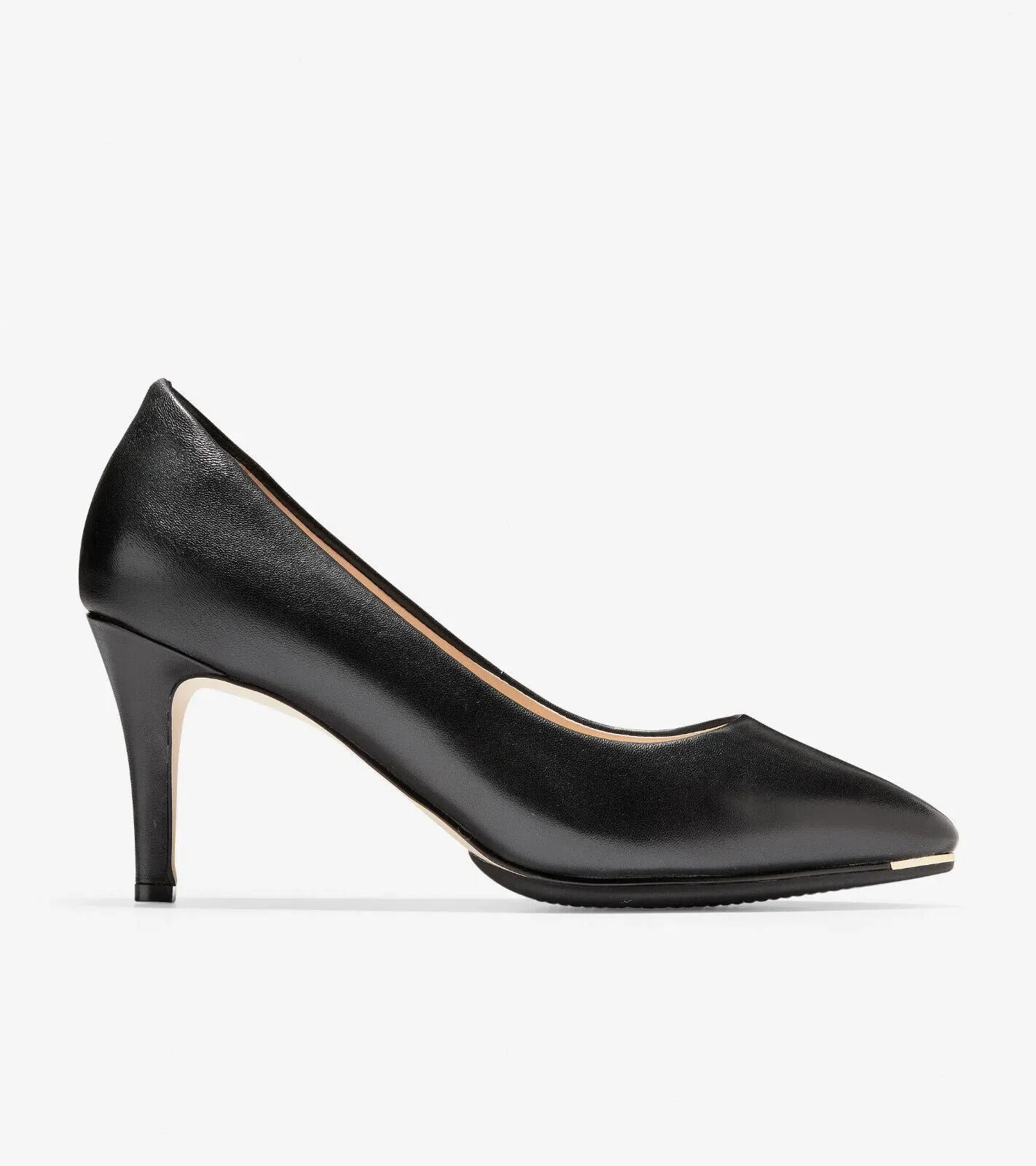 Cole Haan Grand Ambition Pump Women's US 9.5 Black Leather Stiletto Heel ZPO1322