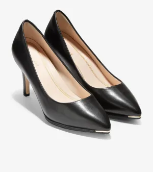 Cole Haan Grand Ambition Pump Women's US 9.5 Black Leather Stiletto Heel ZPO1322