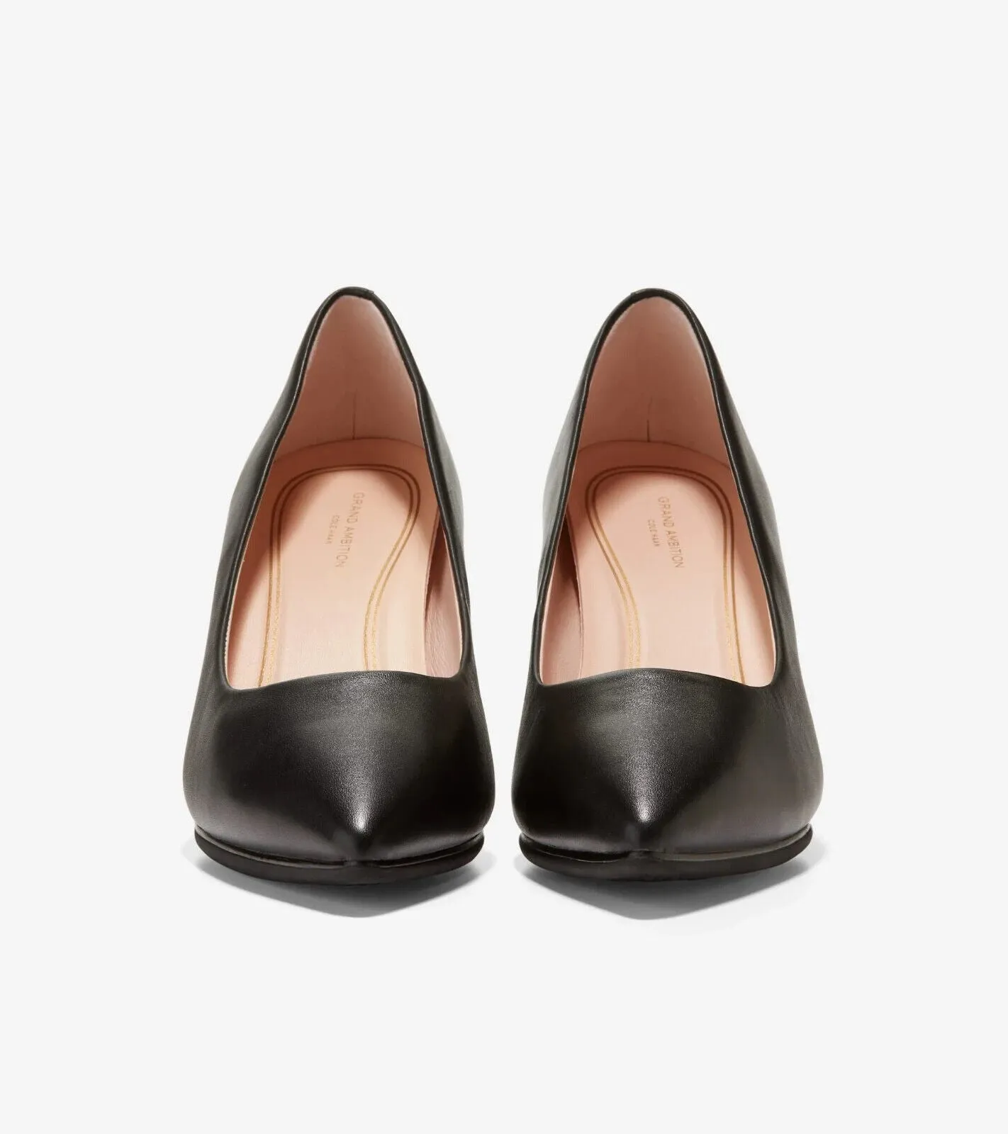 Cole Haan Grand Ambition W15828-001 Heels Women's 9.5 Black Leather Pump ZPO1451