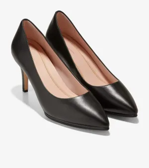Cole Haan Grand Ambition W15828-001 Heels Women's 9.5 Black Leather Pump ZPO1451