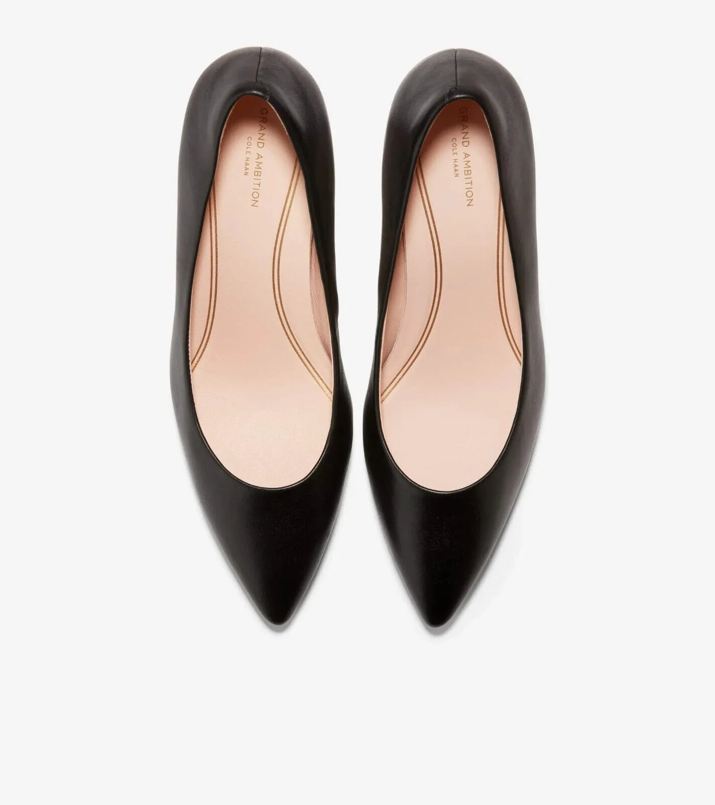 Cole Haan Grand Ambition W15828-001 Heels Women's 9.5 Black Leather Pump ZPO1451