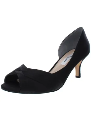 Contesa Womens Satin Ankle D'Orsay Heels