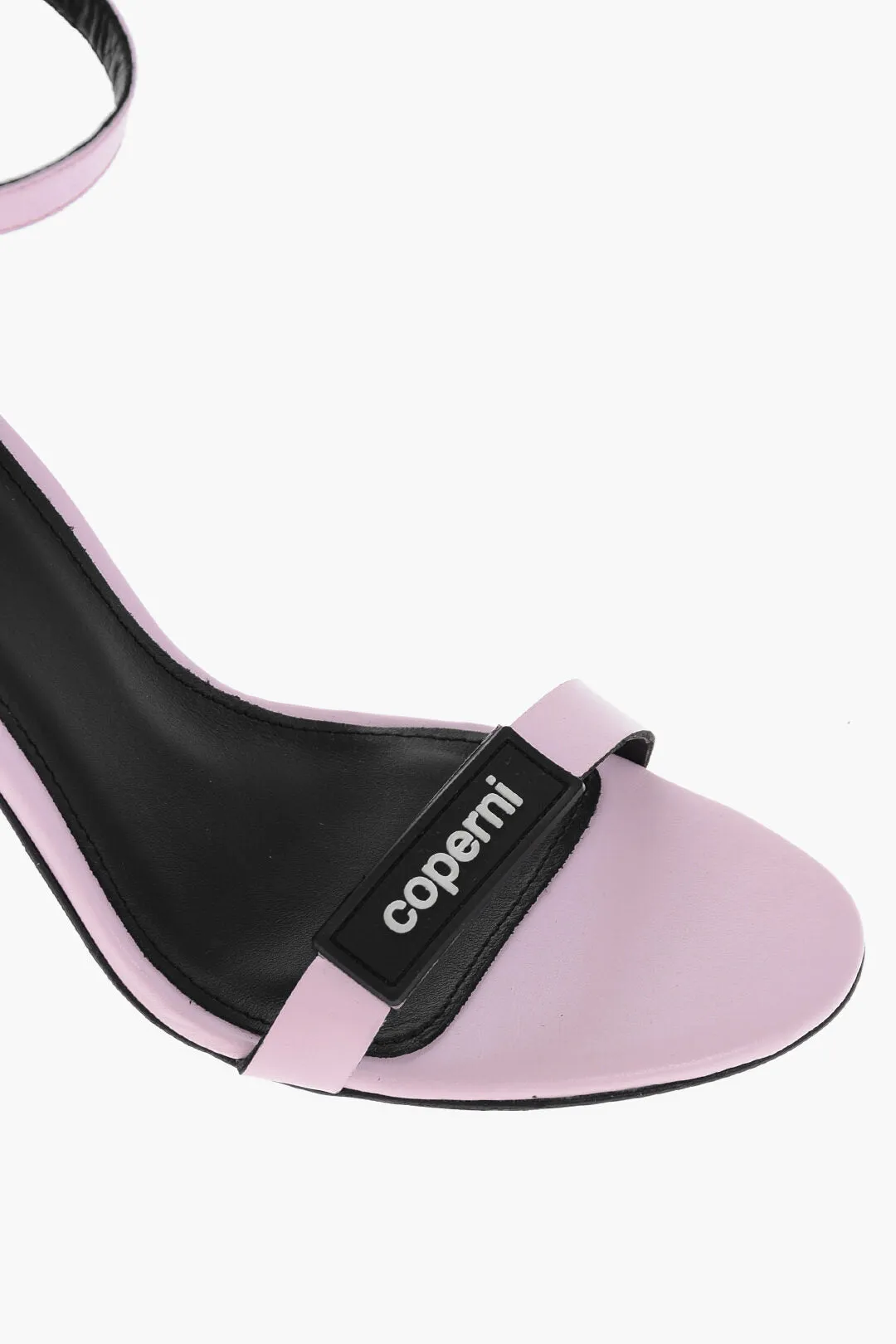 Coperni Leather Skinny Strap Sandals With Logo 9Cm