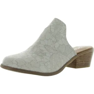 Crown  Womens Slip On Sqaure Mules
