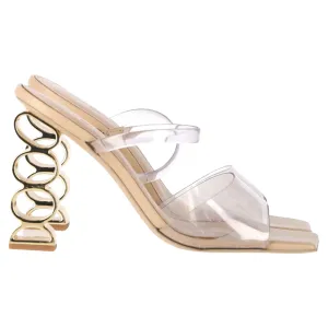 Cult Gaia Bahar Sandals in Clear PVC