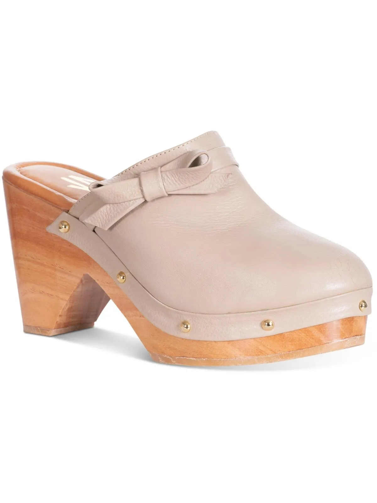DAILY CLOG Womens Leather Slip On Clogs