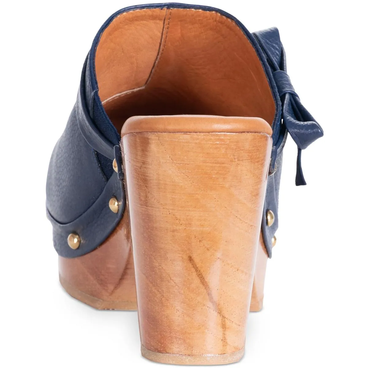 DAILY CLOG Womens Leather Slip On Clogs
