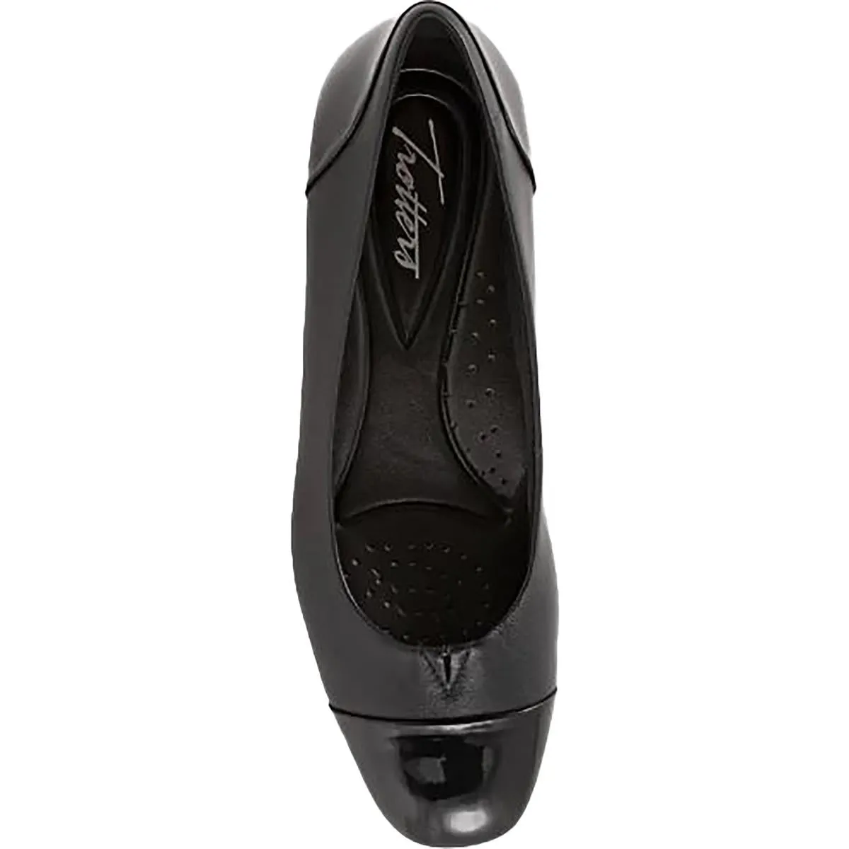 Daisy Womens Leather Patent Loafer Heels