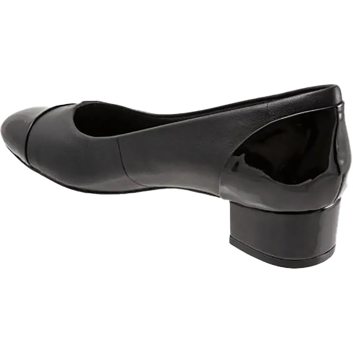 Daisy Womens Leather Patent Loafer Heels