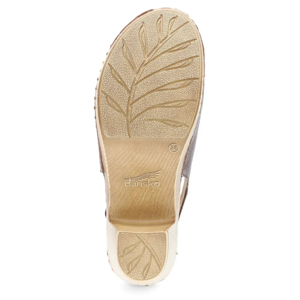 Dansko Sassy Cordovan Milled Burnished Leather Heel (Women's)