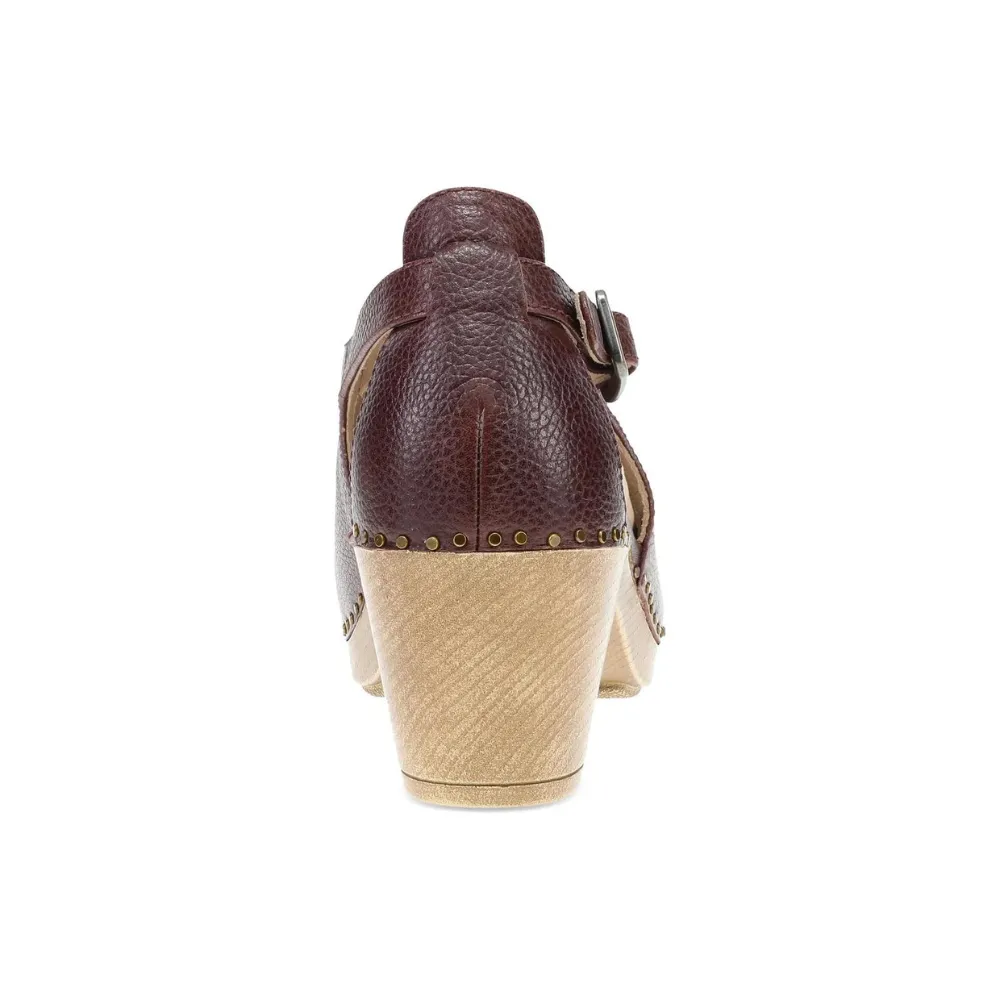 Dansko Sassy Cordovan Milled Burnished Leather Heel (Women's)