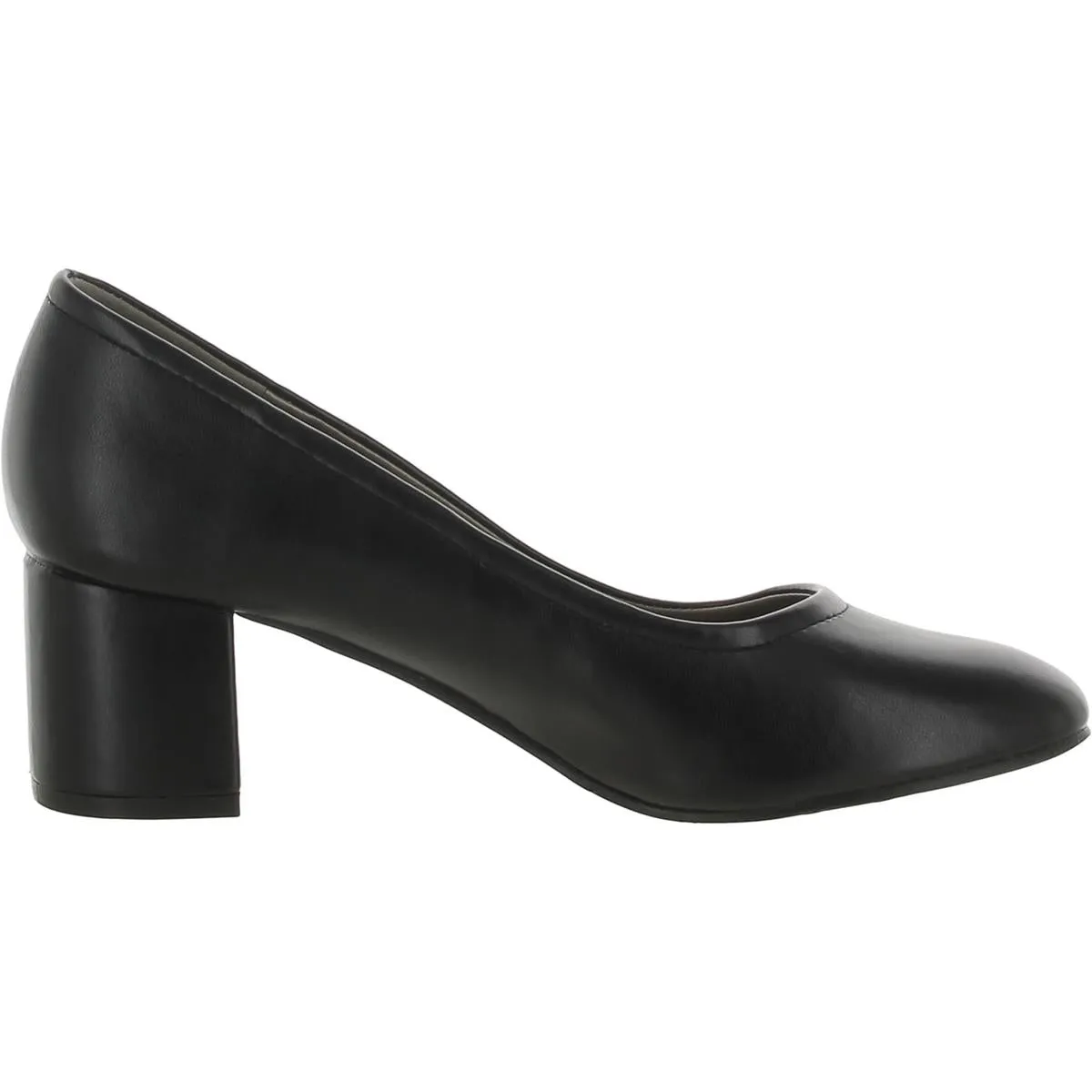 Daphne Womens Faux Leather Slip On Pumps