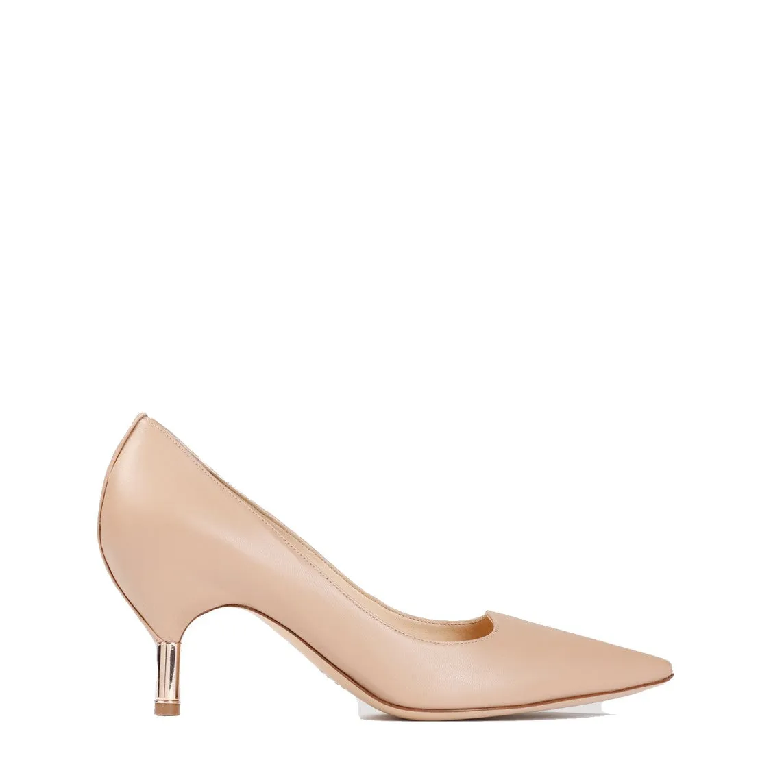 Dark Camel Lamb Leather Sofia Pump