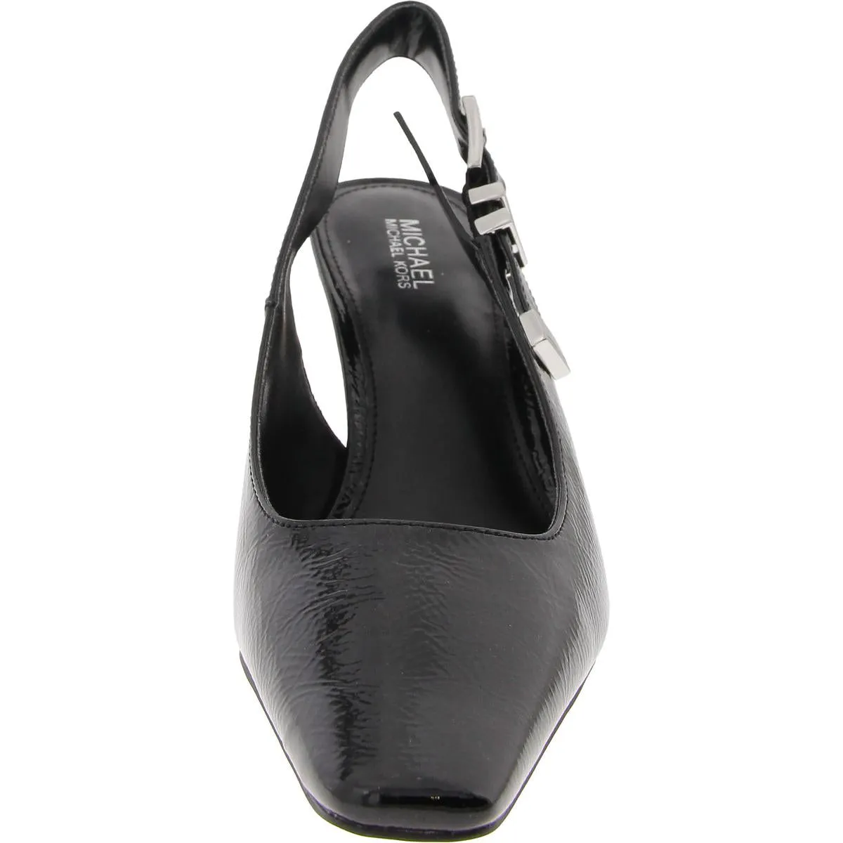 Darrington Womens Patent Leather Square Toe Slingback Heels