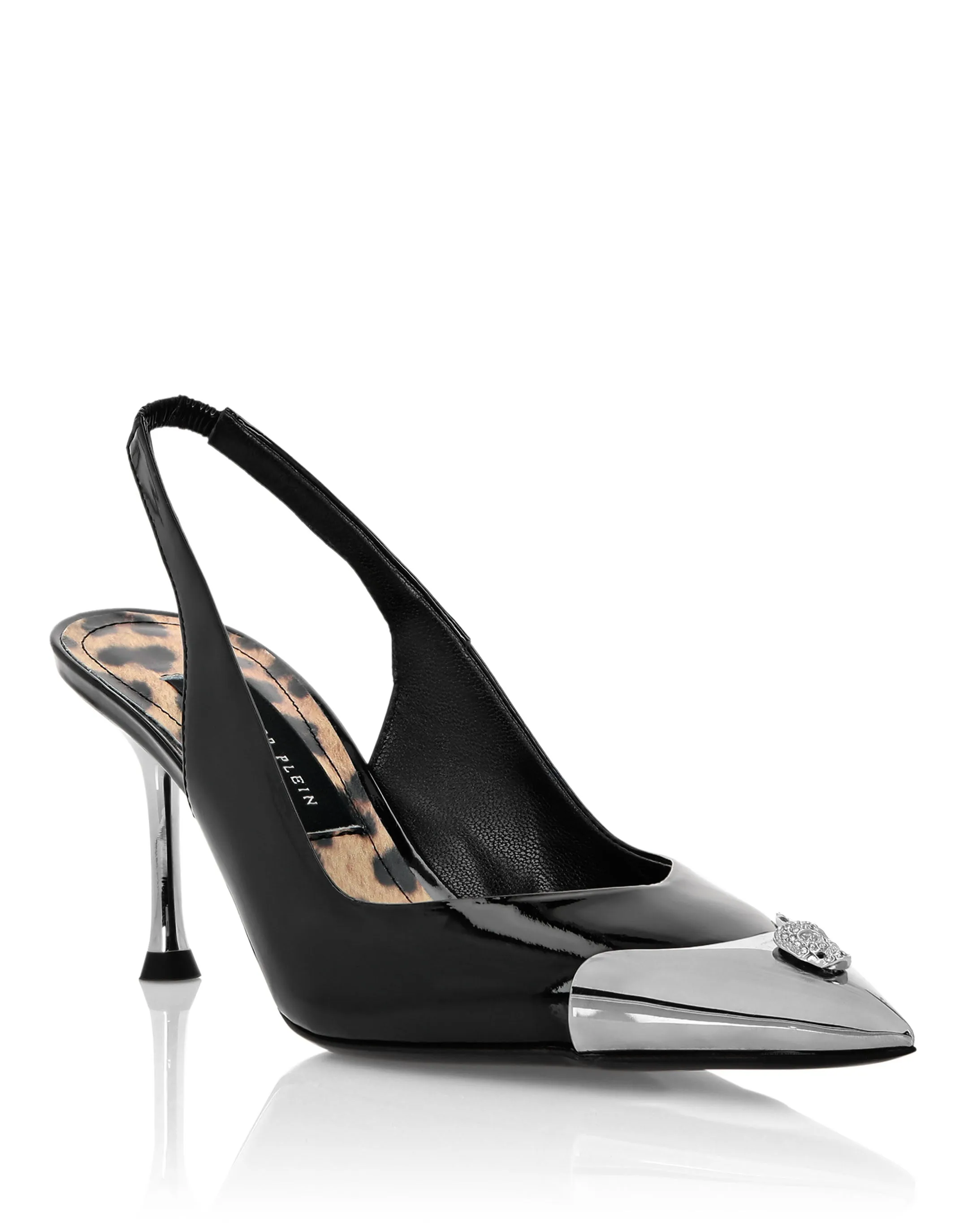 Decollete Low Heels Crystal Skull