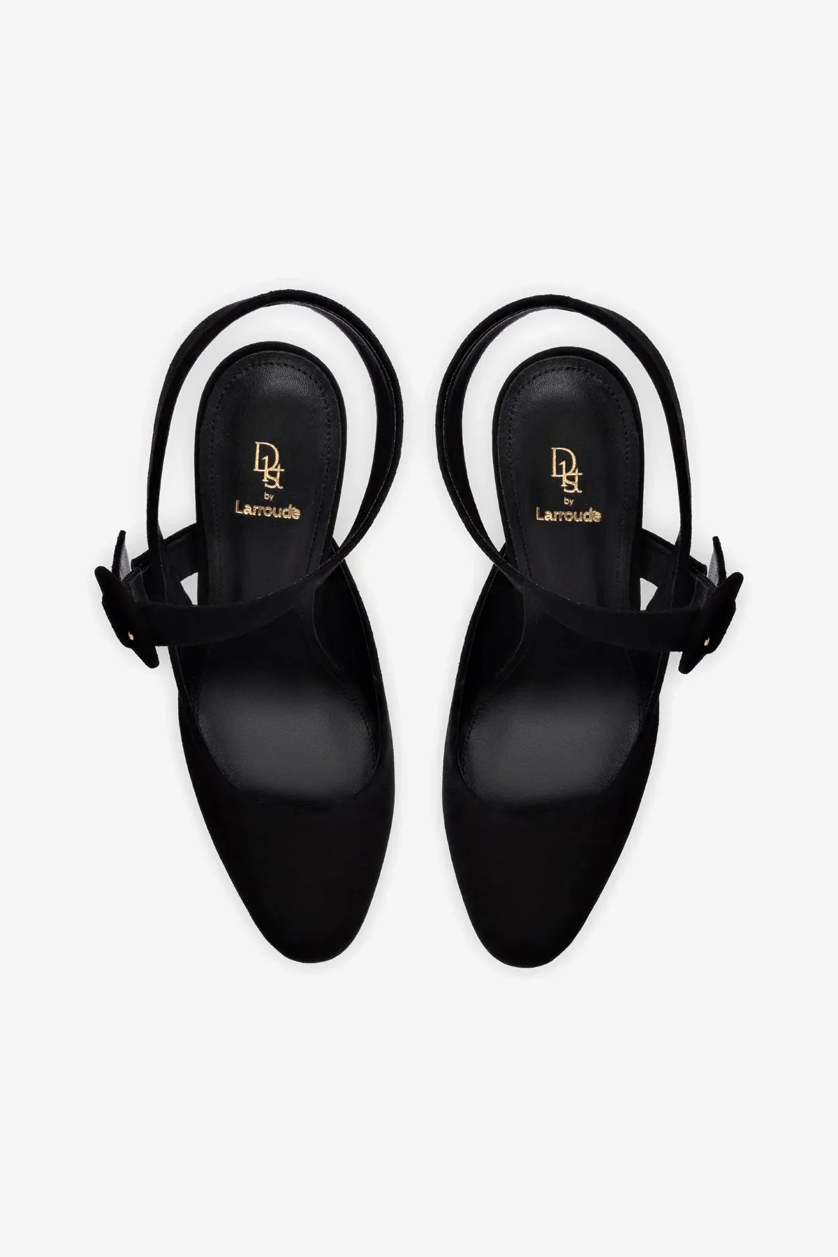 Deena By Larroud Pump In Black Suede