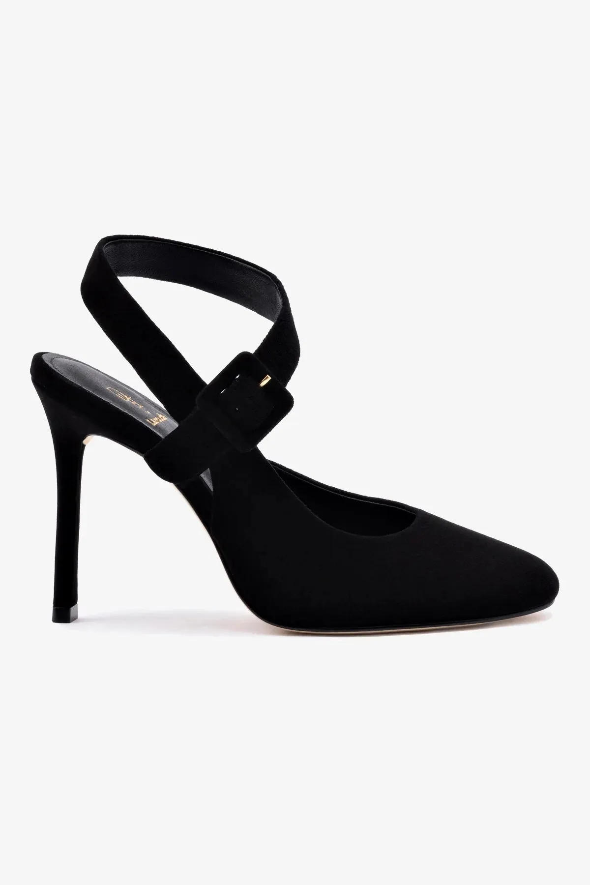 Deena By Larroud Pump In Black Suede